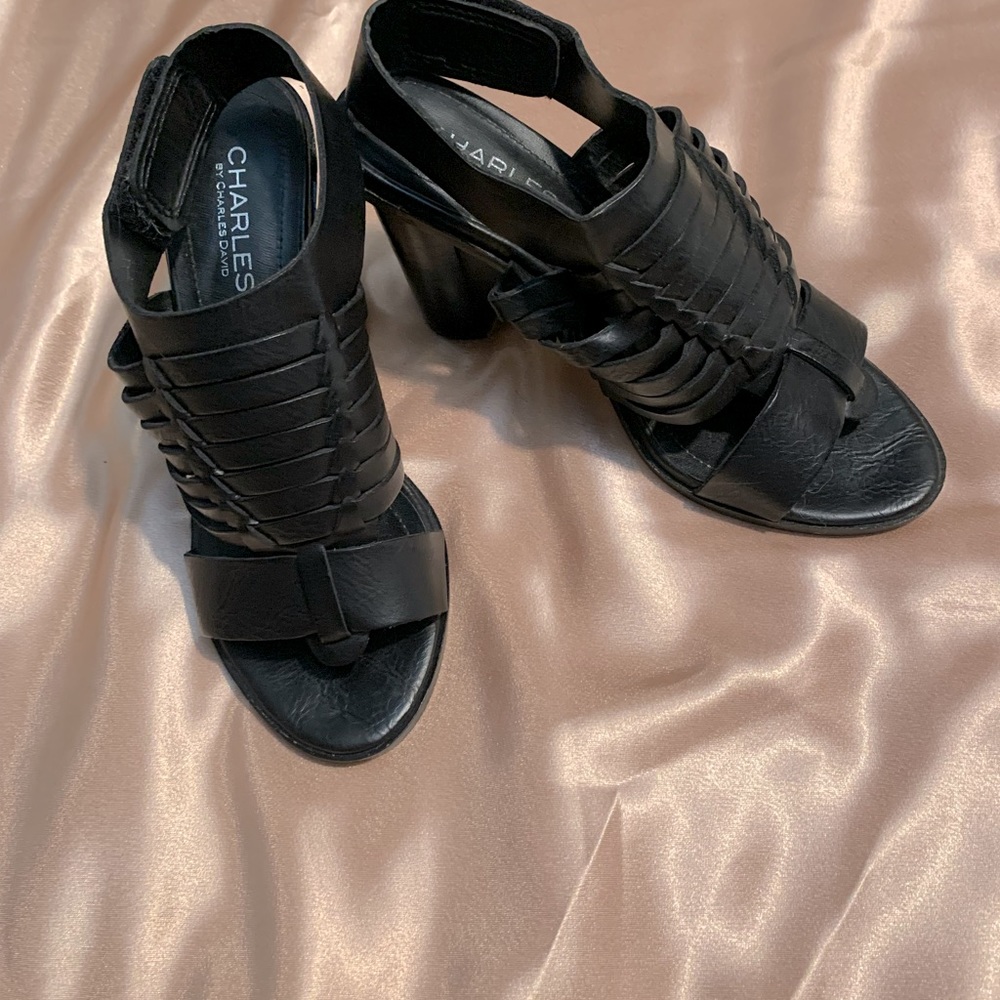 Charles by Charles David off-set high heel sandal. Size 6.5